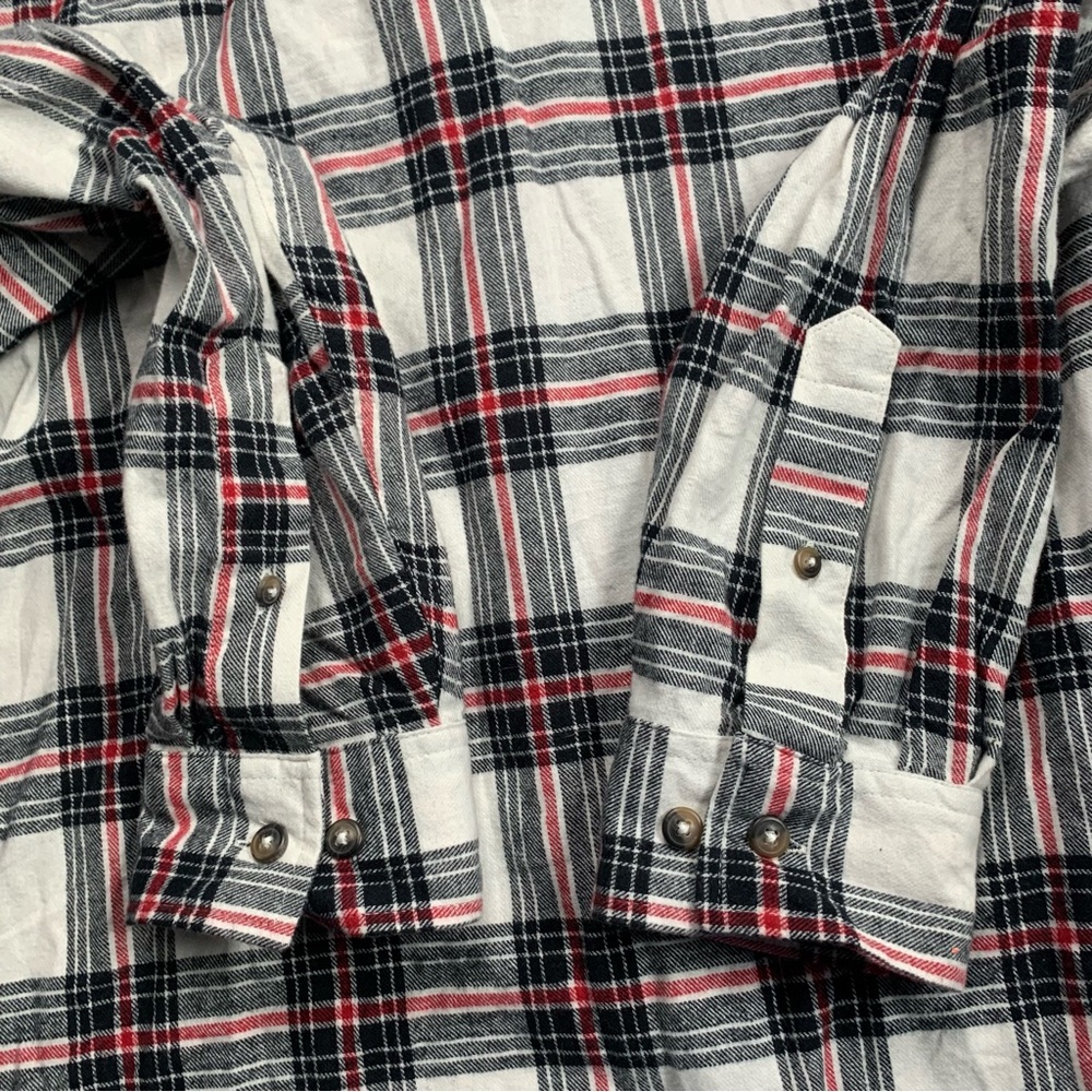 Blue Mountain Cotton Flannel Red Plaid Button Front Shirt MEN’S XL - Picture 4 of 8